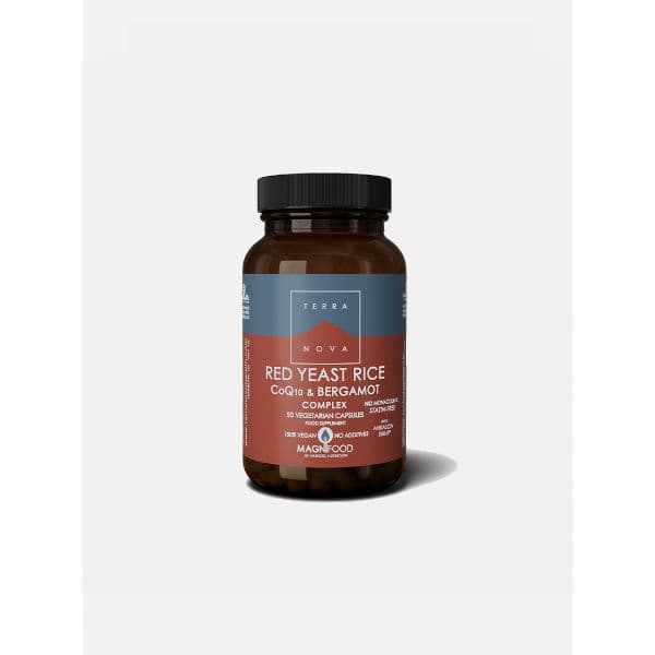 Terra Nova Red Yeast Rice CoQ10 & Bergamot Complex 50 Cápsulas
