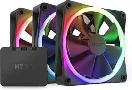 NZXT F120 RGB Triple Pack Ventoinhas Suplementares 120mm Black