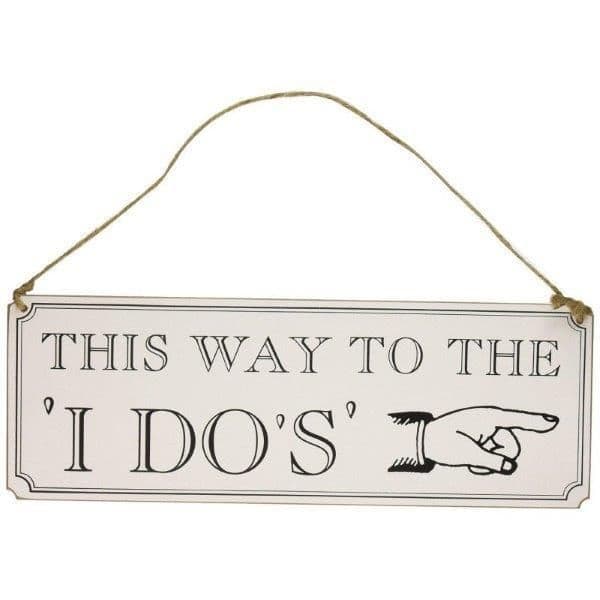 Ginger Ray Placa Casamento "i Do's - 340000608