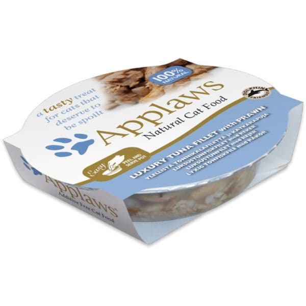 Ração Húmida Applaws Pedaços Caldo 10 x 60 g Atum com Caranguejo