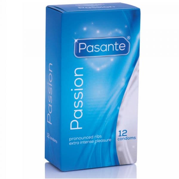 Pasante Thru Condoms Ribbed Passion 12 Unidades