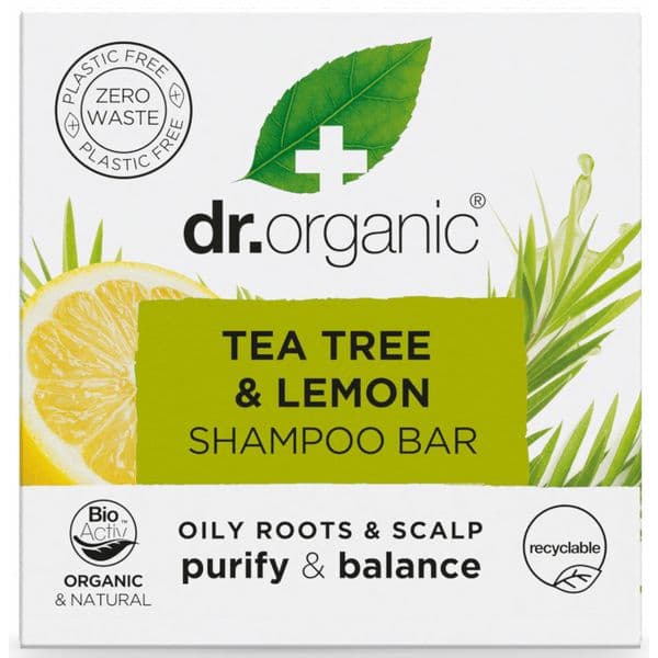Dr. Organic Organic Solid Shampoo Tea Tree & Lemon 75g