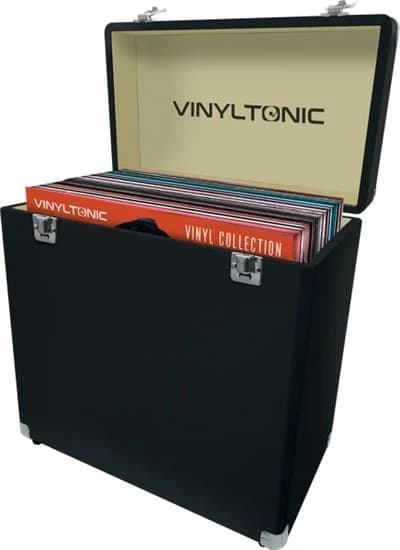 Mala Transporte Vinyl Tonic VT18B para Discos Vinil - Preta