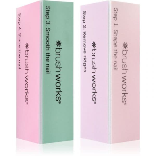 Brushworks Pastel Buffing Blocks Bloco Polidor de Unhas de 4 Lados