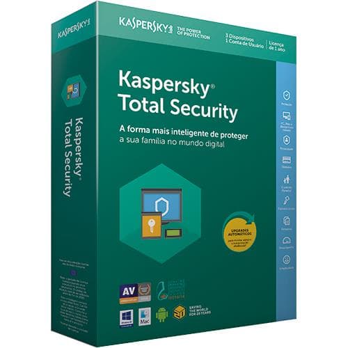 Kaspersky Total Security Multi-Device 2018 - 3 Dispositivos | 1 Ano
