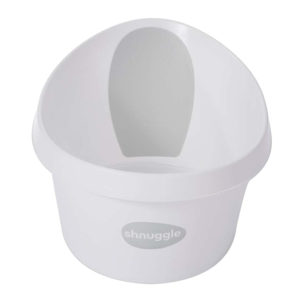 Shnuggle Banheira Toddler Bath Branca com encosto Cinza