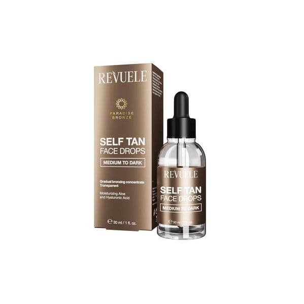 Autobronzeador Revuele Self Tan Face Drops Medium To Dark 30ml