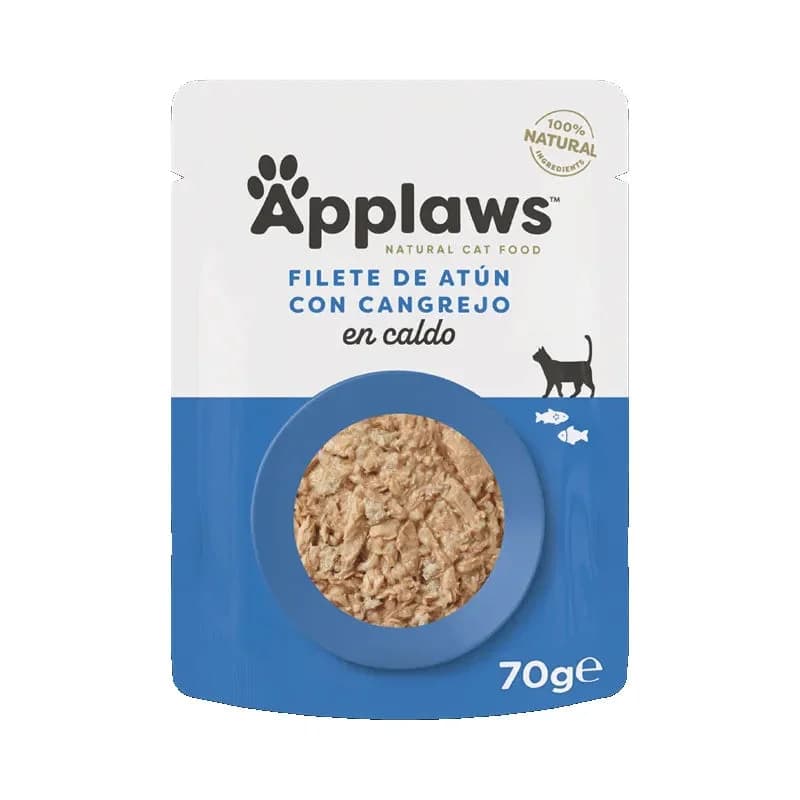 Applaws Gato Saqueta Atum e Caranguejo em Caldo