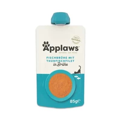 Ração Húmida Applaws Caldo Ossos De Peixe Com Salmão 85g