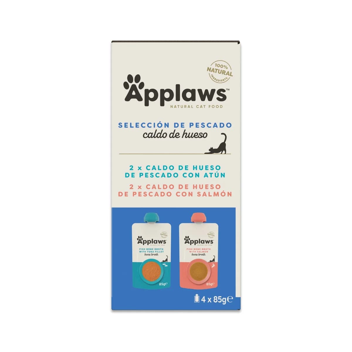 Ração Húmida Applaws Multipack Peixe em Caldo de Ossos 85g