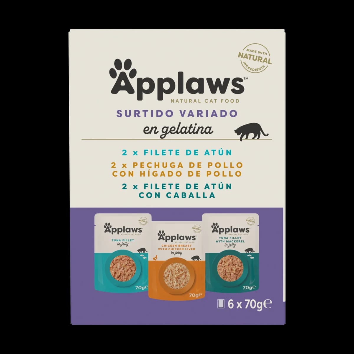 Applaws Gato Atum e Frango em Gelatina - Ração húmida para gato