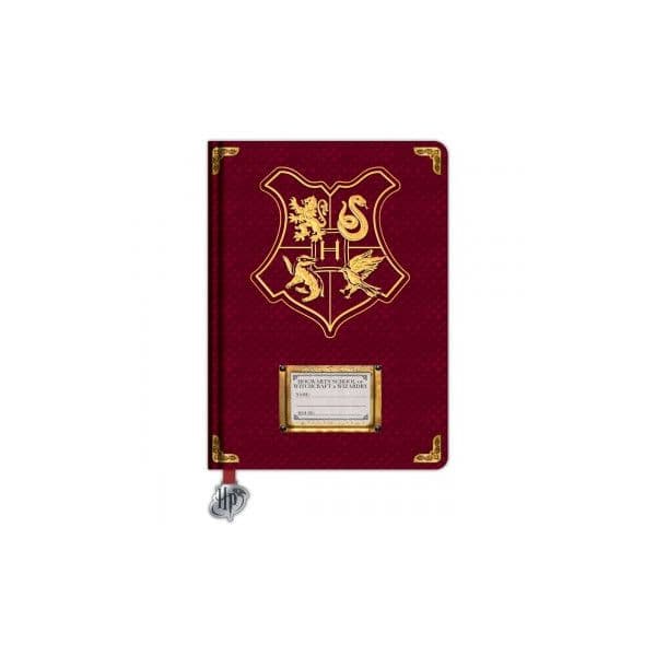 Blue Sky Studios Caderno Pautado A5 Espiral Harry Potter Hogwarts Vermelho