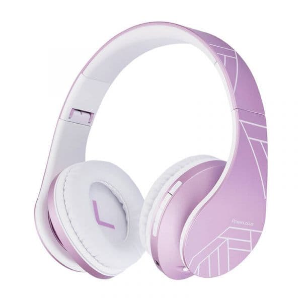 PowerLocus P2 Kids Auscultadores Sem Fios Rosa/Roxo e Branco