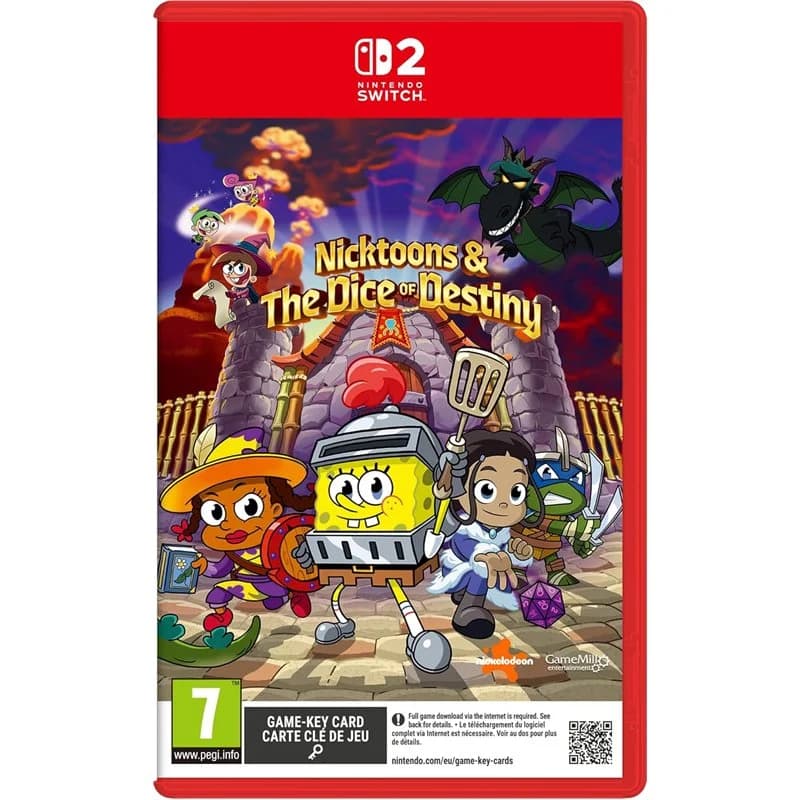 Nicktoons & The Dice Of Destiny (Game Key Card) Nintendo Switch 2