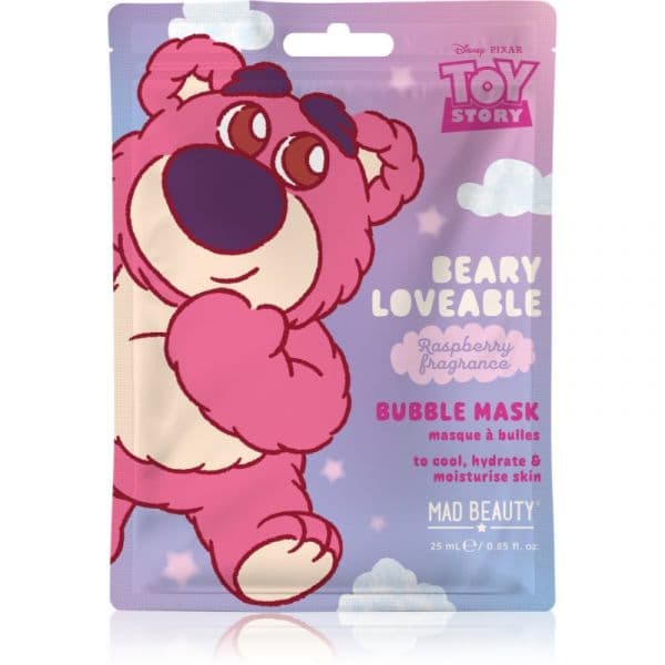 Mad Beauty Máscara Facial Espumosa Toy Story Lotso Love Bubble Refrescante Framboesa 25ml