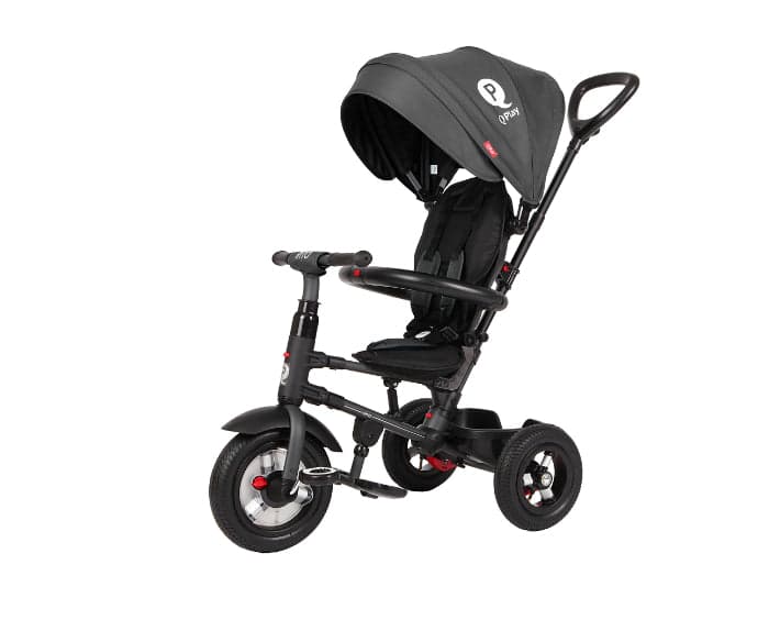 Triciclo Qplay Rito Borracha Black