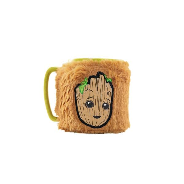 Pyramid Caneca Groot Marvel Guardiões da Galáxia com Capa de Pelúcia 440ml