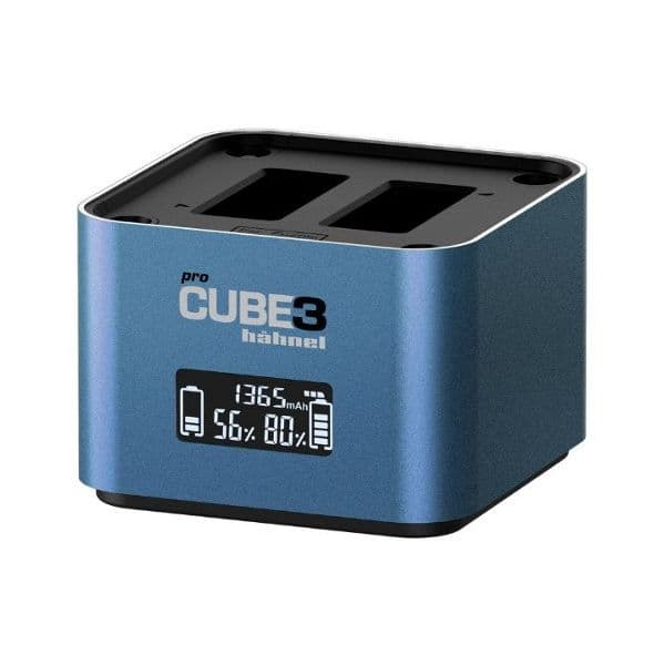 Hahnel Carregador ProCube 3 Duplo para Panasonic com USB-C e Ecrã LCD