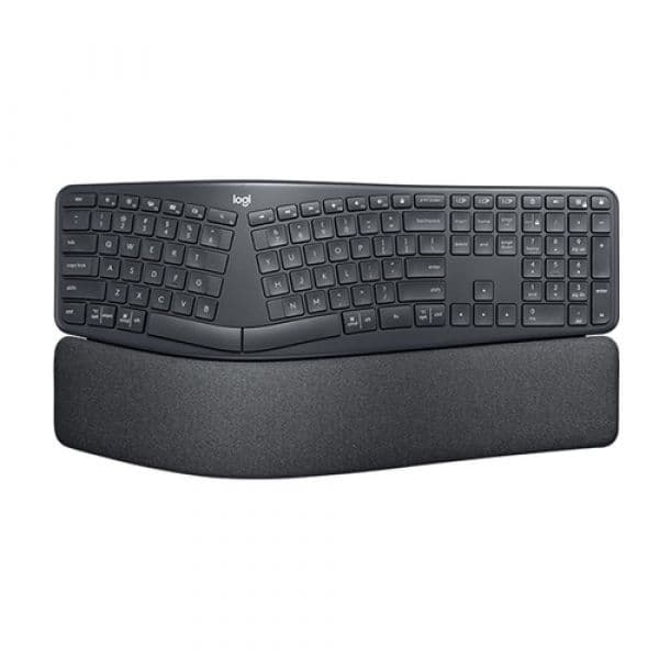 Teclado Logitech Ergo K860 Sem Fios QWERTZ Alemão Grafite