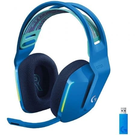 Headset Logitech G Series G733 Lightspeed RGB Wireless Azul