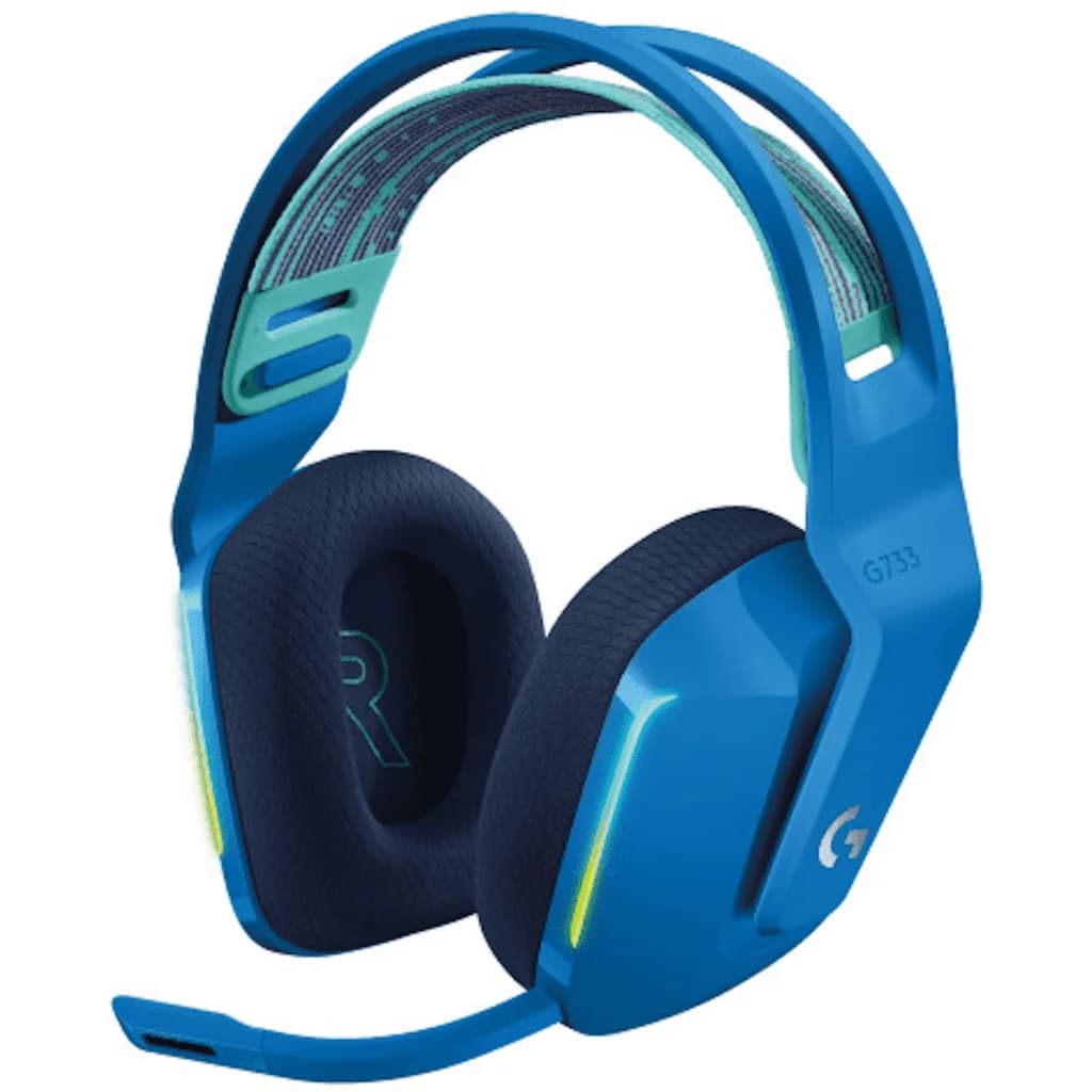Headset Logitech G Series G733 Lightspeed RGB Wireless Azul