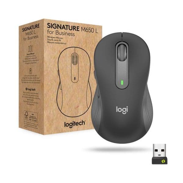 Logitech Rato Signature M650 for Business 4000 DPI Grafite - 910-006348