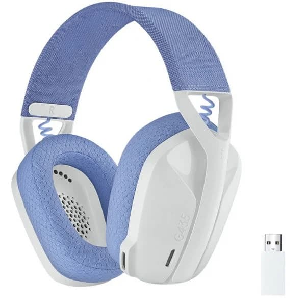 Logitech G435 LIGHTSPEED Gaming Sem Fios Branco