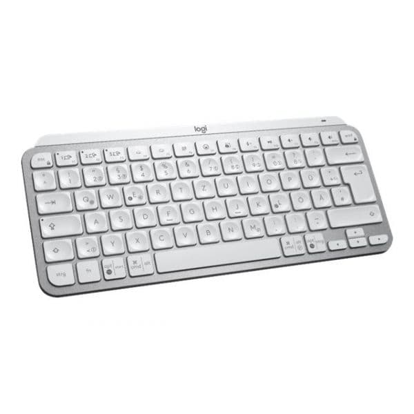 Teclado Logitech Mx Keys Mini - Retroiluminação - Bluetooth - Qwerty - Eua - Cinza Pálido 920-010499 - 920-010499