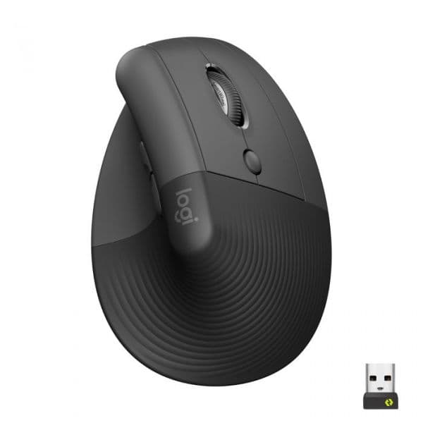 Rato Laser Logitech Lift Vertical Ergonomic Wireless/Bluetooth 4000DPI Graphite