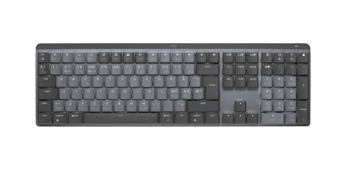 Logitech MX Mechanical Tátil Sem Fios QWERTY Nórdico