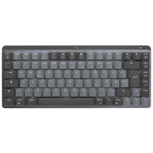 Teclado Logitech MX Mini Mecânico Retroiluminado Sem Fios Grafite Layout US
