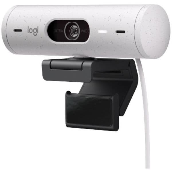 Logitech BRIO 500 FullHD 30fps Type-C Branca - 960-001428