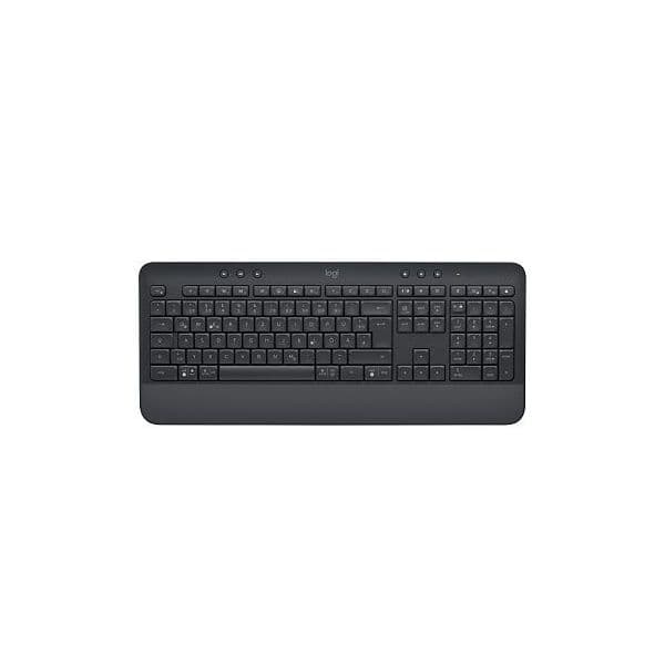 Teclado Logitech Signature K650 - sem Fios - Bluetooth 5.1 - Qwerty - Espanhol - Grafite 920-010917 - 920-010917
