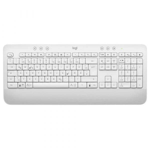 Teclado Logitech Signature K650 Wireless BOLT Sem Fios Teclado Alemão Branco