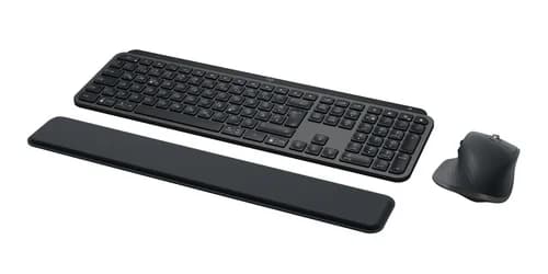 Teclado Logitech MX Keys S Combo + Rato Sem Fios QWERTZ Alemão Grafite