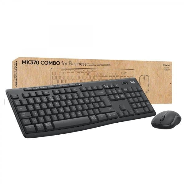 Teclado Logitech Conjunto de Rato e Teclado Desktop Mk370 (wireless - Qwertz - Preto)
