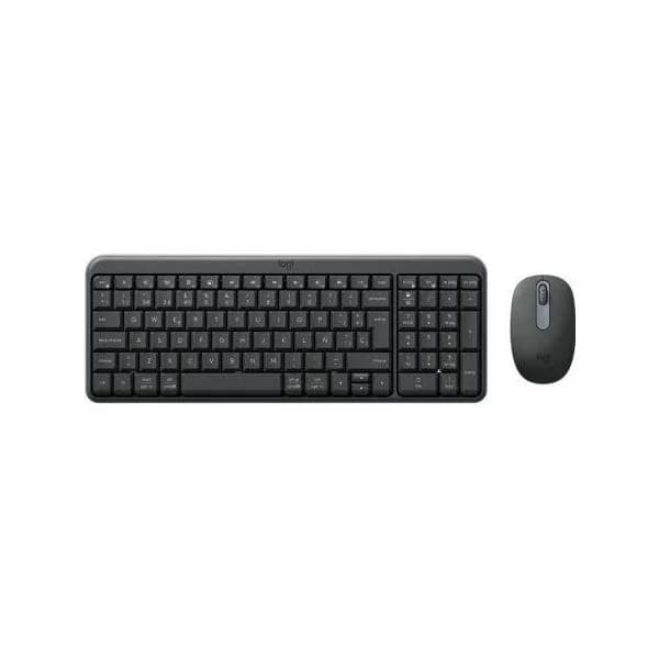 Teclado Logitech MK250 + Rato Sem Fios ES Preto