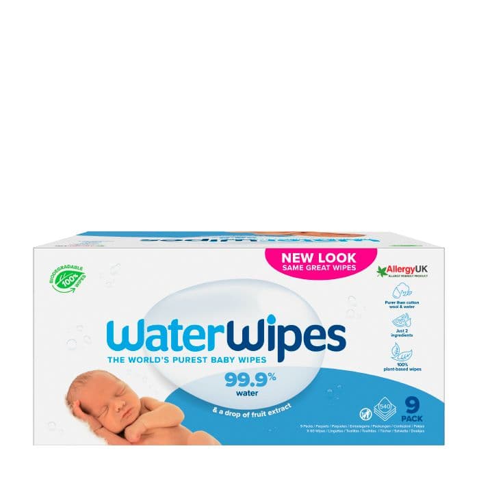 WaterWipes Toalhitas Biodegradáveis 9x60 Unidades