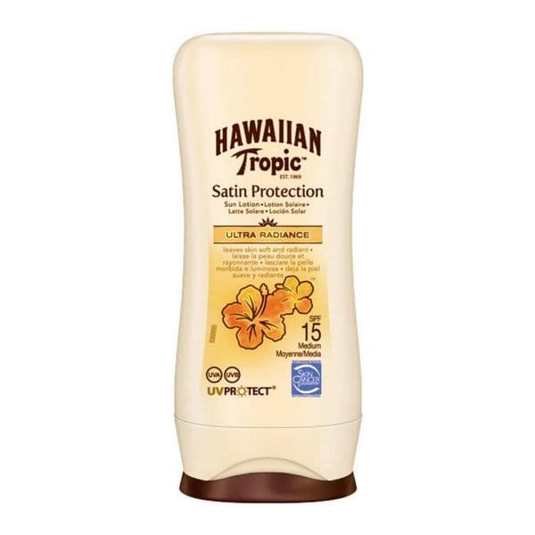 Protetor Solar Hawaiian Tropic Satin Protection Ultra Radiance Sun Lotion SPF15 100ml