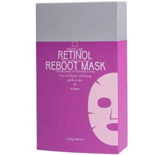 Youth Lab Retinol Reboot Máscara de Tecido Antienvelhecimento Refirmante  4x20g
