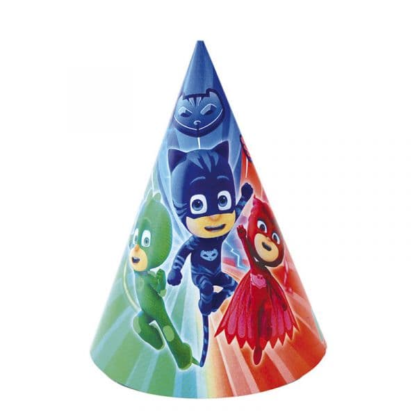Decorata Party Chapéus de Festa Pj Masks (6 unidades)