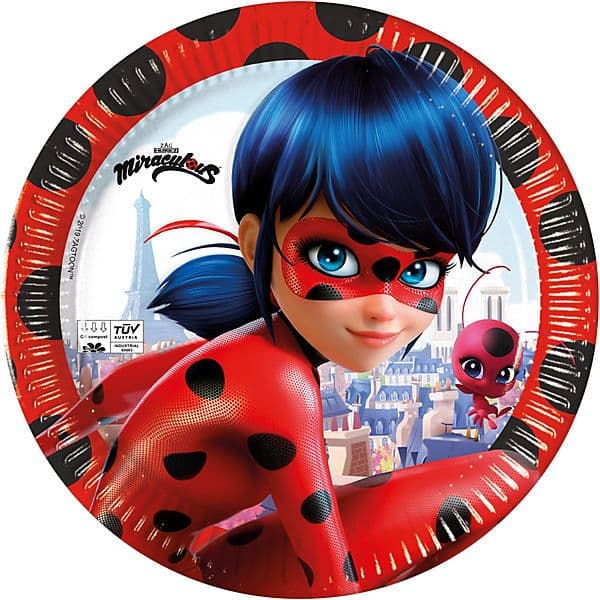 Procos 8 Pratos Grandes Ladybug - 3441173