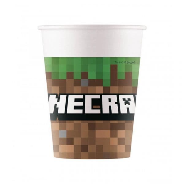 Decorata Party Copos de papel para festa (8UN) Minecraft