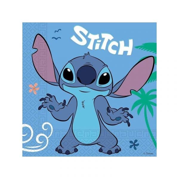 Decorata Party Guardanapos para festa Disney Stitch (20 unidades - 33x33cm)