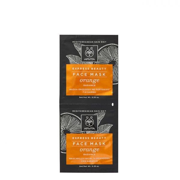 Apivita Express Beauty Máscara Facial Laranja 2x8ml