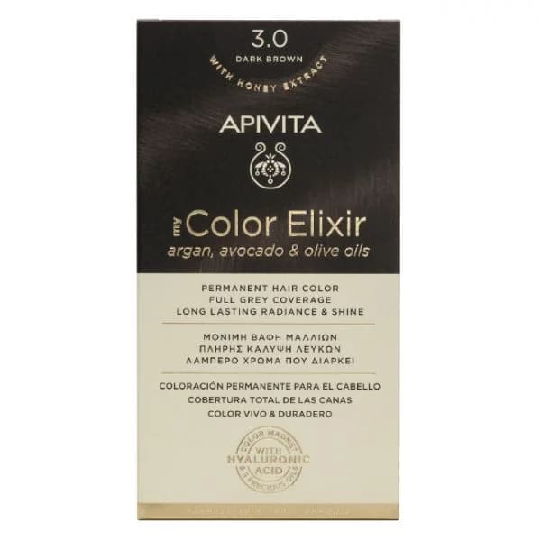 Apivita My Color Elixir Coloração Tom 3,0 Castanho Escuro