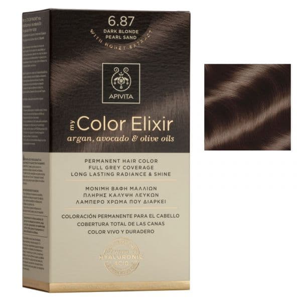 Apivita My Color Elixir Coloração Tom 6.87 Loiro Escuro Areia Perolada