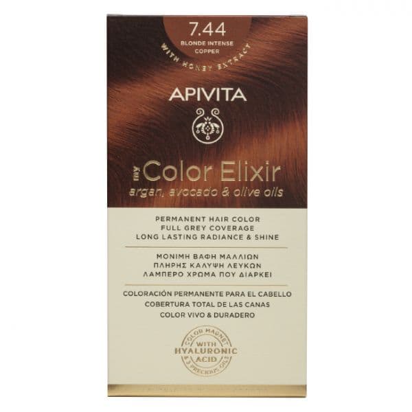 Apivita My Color Elixir Coloração Tom 7.44 Intense Copper Loire