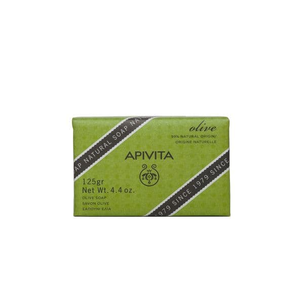 Apivita Natural Soap Olive Sabonete de Limpeza Sólido 125 g
