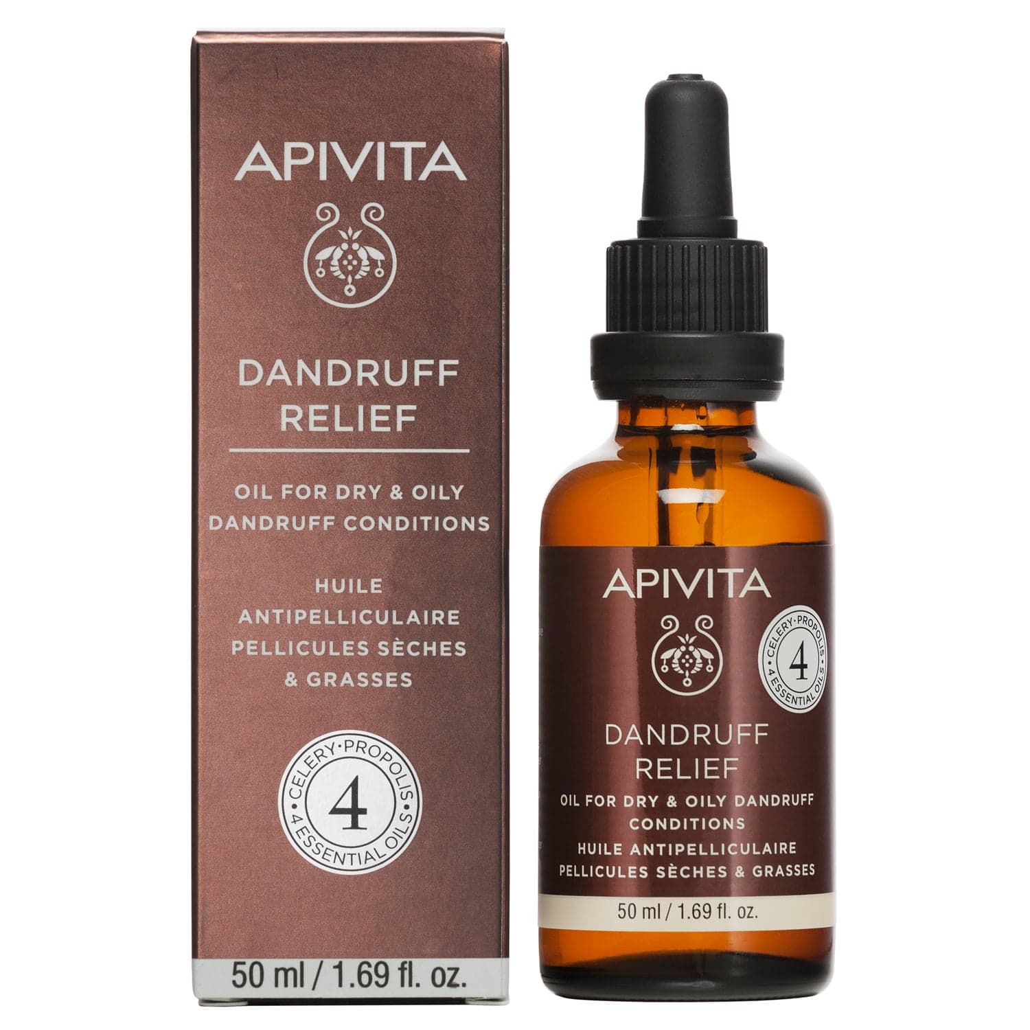 Apivita Dandruff Relief Óleo Anticaspa 50mL